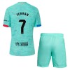 Conjunto (Camiseta+Pantalón Corto) FC Barcelona Ferran 7 Tercera Equipación 23-24 - Niño